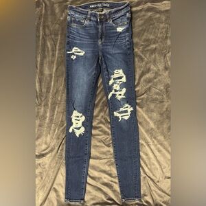AE Ne(x)t Level Patched High V-Rise Jegging
